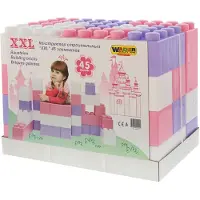 Cavallino Toys Bauklötze XXL Bausteine Set 45-teilig mehrfarbig Kunststoff Spielzeug