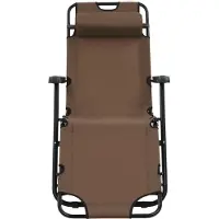 vidaXL "Winterschlussverkauf "Klappbare Sonnenliegen HOMMIE - Gartenliege - Gartenmöbel - 2 Stk. mit Fußablage Braun - 138x61x89 cm NeuMöbel 9881888