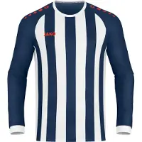 Jako Inter Trikot Langarm Kinder - Navy / Weiß / Flame