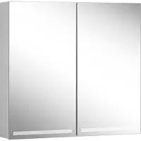 Schneider GRACE LED Spiegelschrank, 2 Türen 40/40cm, Anschlag li. u. re., 795x120x700mm, 4000K, sil