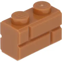 LEGO 100 Stück , Teile Nr. 98283 in Mittel Nougat (Medium Nougat )