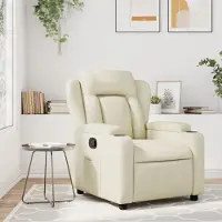 Prolenta Maison Exclusive - Relaxsessel Creme Kunstleder