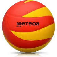 Meteor Volleyball Schulball Spielball Trainingsvolleyball NEX #5 gelb/rot