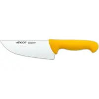 Arcos Metzgermesser Farbe - Prof 295800 Edelstahl Nitrum und mango ergonomische gelbe Polypropylenklinge und 17 cm Klinge, Vitrine