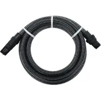 Syfax Saugschlauch mit PVC-Anschlüssen Schwarz 1" 4 m PVC
