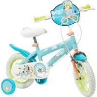 Toimsa Bluey 12 Kinderfahrrad Blau und Limette