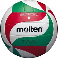 Molten V5m2501 School Volleyball - Grün / Rot / Weiß | Größe: 5