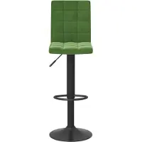vidaXL "im Sonderangebot"1 Pcs Barhocker - CLORIS - Barstuhl - Optimal Komfort, Dunkelgrün Samt - 40 x 52 x (102,5-124,5) cm - NeuMöbel2399152