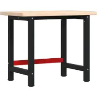 Syfax Werkbank 100x60x83 cm Massivholz Eiche Rechteckig