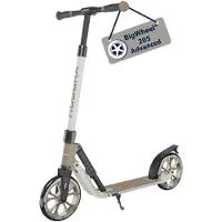 Hudora BigWheel 205 Advanced Scooter - ivory - Komfortabler Aluminium-Roller für bis zu 100kg - höhenverstellbar & zusammenklappbar