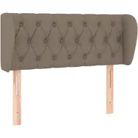 Syfax Kopfteil mit Ohren Taupe 103x23x78/88 cm Stoff