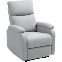 HOMCOM Relaxsessel Fernsehsessel mit Liegefunktion TV-Sessel mit Leinenoptik