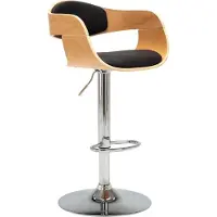 vidaXL "2026 Promotion" Barhocker Schwarz Bugholz und Kunstleder - Barhocker CC2879