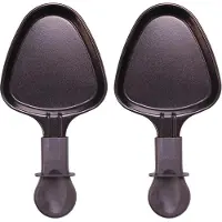 Piebert 4x 27041 Raclette Pfännchen Oval für Klarstein Princess Tristar Tefal BxLxH: 10x19,7x1,4cm Antihaftbeschichtet