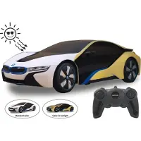 Jamara BMW I8 1:24 weiß/gelb 2,4GHz UV Photochromic Serie