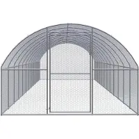 vidaXL Outdoor-Hühnerstall 3x12x2 m Verzinkter Stahl