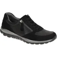 Gabor ROLLINGSOFT Damenschuhe - sportliche Schnür- Halbschuhe schwarz NEU