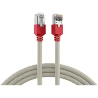 EFB Elektronik Hersteller: RJ45 Crossover Patchkabel F/UTP, TM11, UC300, 5m, grau (rote Tülle) 1 Gig