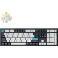 Keychron Q6 Max, Verkabelt & Kabellos, USB + RF Wireless + Bluetooth, Mechanischer Switch, QWERTY, RGB-LED, Schwarz
