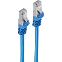 Shiverpeaks RJ45 Flachkabel m. CAT 7 Rohkabel slim blau 15m