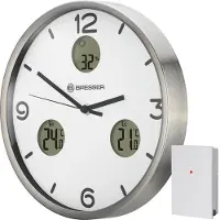 Bresser MyTime Io NX Funkgesteuerte Wanduhr - Weiß 8020211GYE000