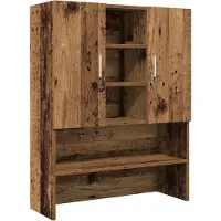 vidaXL Waschmaschinenschrank Altholz-Optik 70,5x25,5x90 cm