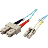 Roline LWL-Kabel 50/125µm OM3, LC/SC, türkis, 2 m