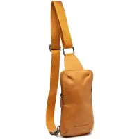 The Chesterfield Brand C58.0330 Leather Crossbody Bag Washed Wax Cow Cambridge Ocher Yellow