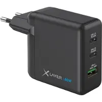 XLayer Powercharger USB-C Schnellladegerät I 65W PD I GaN Charger I 3-Port