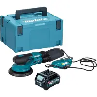 Makita BO 002 CGD101 Akku Exzenterschleifer 40 V max. 150 mm 5,0 mm Hub Brushless + 1x Akku 2,5 Ah + Makpac - ohne Ladegerät