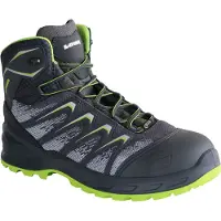 Lowa Sicherheitsstiefel Larrox Work GTX grey Mid Gre 42 grau/grn S3 HI HRO CI SRC EN ISO 20345Textilmaterial