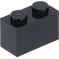 LEGO 100 Stück 3004 Stein Brick 1x2 Part Basic Steine 100 Schwarz