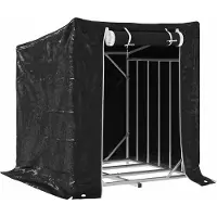 vidaXL Brennholzregal mit Regenschutz 100,5x100,5x110,5 cm