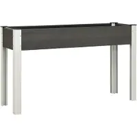 vidaXL Garten-Hochbeet Grau 120x40x75 cm WPC , Gabionen Design 2024