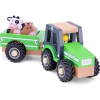 Woet , Traktor mit Anhänger und Tieren