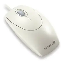 Cherry WHEELMOUSE OPTICAL Kabelgebundene Maus, Hell Grau, PS2/USB, Beidhändig, Optisch, USB Type-A + PS/2, 1000 DPI, Grau
