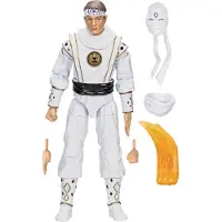 Hasbro , Morphed Daniel LaRusso Articulated Power Rangers Cobra Kai mit Zubehör, Weiß