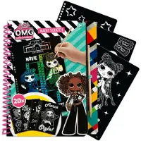 L.O.L. Surprise! Magic Scratch Set für Kinder ab 3 Jahren, 20 Blätter, inkl. Rubbelstift