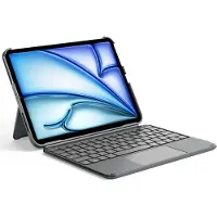 Inateck Hülle mit Tastatur Ultraleichte für iPad 11 (A16 2025)/10 Gen, iPad Air 11" M4/M3/M2 (2026/2025/2024), Air 5/4, Pro 11 4/3/2/1, Abnehmbar, mit Touchpad, QWERTZ, AceTouch KB04122