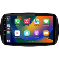 AWESAFE Android Autoradio 9 Zoll 64GB für Smart Fortwo & Forfour 453 (7-Zoll Original-Display) mit CarPlay & Android Auto Navigation & Bluetooth
