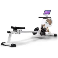 Capital Sports Rudergerät für Zuhause Klappbar, Sport Rudergerät mit Magnetwiderstand, Rowshaper für Krafttraining, Magnet-Rudermaschine für Zuhause, 150kg Belastbar, Alu-Gleitbahn, 8-Stufig