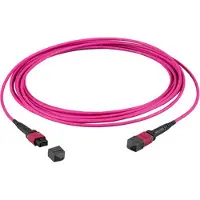 Efbe-Schott MTP¬-F/MTP¬-F 12-Fasermatrix Patchkabel OM3 LSZH erika-violett, Code B, 2m