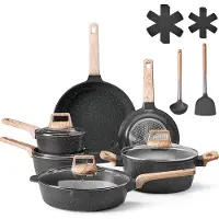 Vevor Induktion Töpfe Pfannen Set (17-teilig) mit Glasdeckel