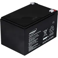 Powery Blei-Gel-Akku für E-Bike Elektrofahrrad 12V 12Ah