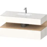 Duravit Einbauwaschtisch-Möbel-Set Qatego 120x55x60cm, E na/we g, Kon-WTU, B