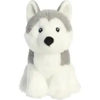 Aurora World Aurora, 35046, Eco Nation Husky Hund, 20cm, Plüsch, Grau & Weiß, Tierdruck, S