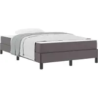 Syfax Bettrahmen mit Matratze Grau 120 x 200 cm Stoff
