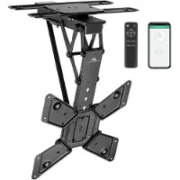 Macleans elektrische Deckenhalterung für TV TUYA-Unterstützung max VESA 600x400 90st schwenkbar 23"-65" 30kg MC-491