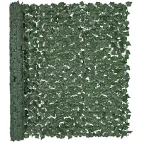 Vevor Sichtschutzzaun aus Efeu, 1500 x 2490 mm, Pflanzenwand, grüner Efeuzaun mit verstärkter Verbindung, künstliche Hecken mit Weinblättern als Dekoration für Garten, Hof und Terrasse