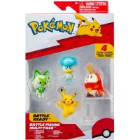 Pokémon Software & Services Battle Figur 4er Pack, Pokémon, Mehrfarbig
